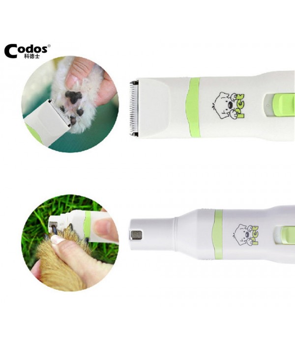 Codos Pet Cat Dog Hair Clipper Paw Nail Grinder Cordless Grooming Trimmer CutterPet SuppliesfromHome and Gardenon 