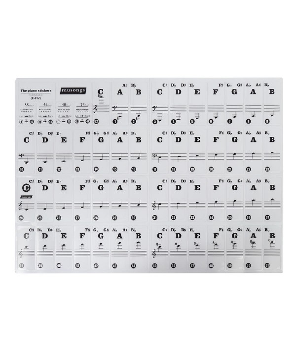 Music Keyboard Stickers Piano Stickers  ...